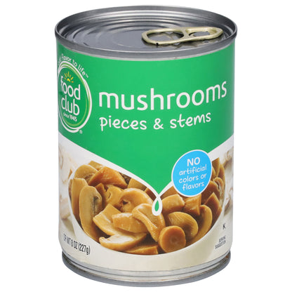 Food Club Pieces & Stems Mushrooms 8 oz