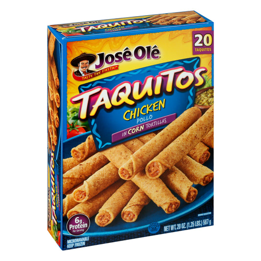 Jose Ole in Corn Tortillas Chicken Taquitos 20 ea
