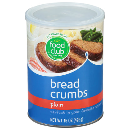 Food Club Plain Bread Crumbs 15 oz