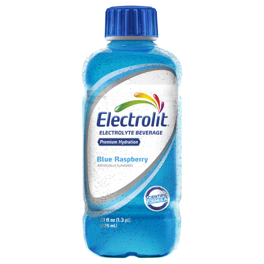 Electrolit Premium Hydration Blue Raspberry Flavored Electrolyte Beverage, 21 fl oz bottle