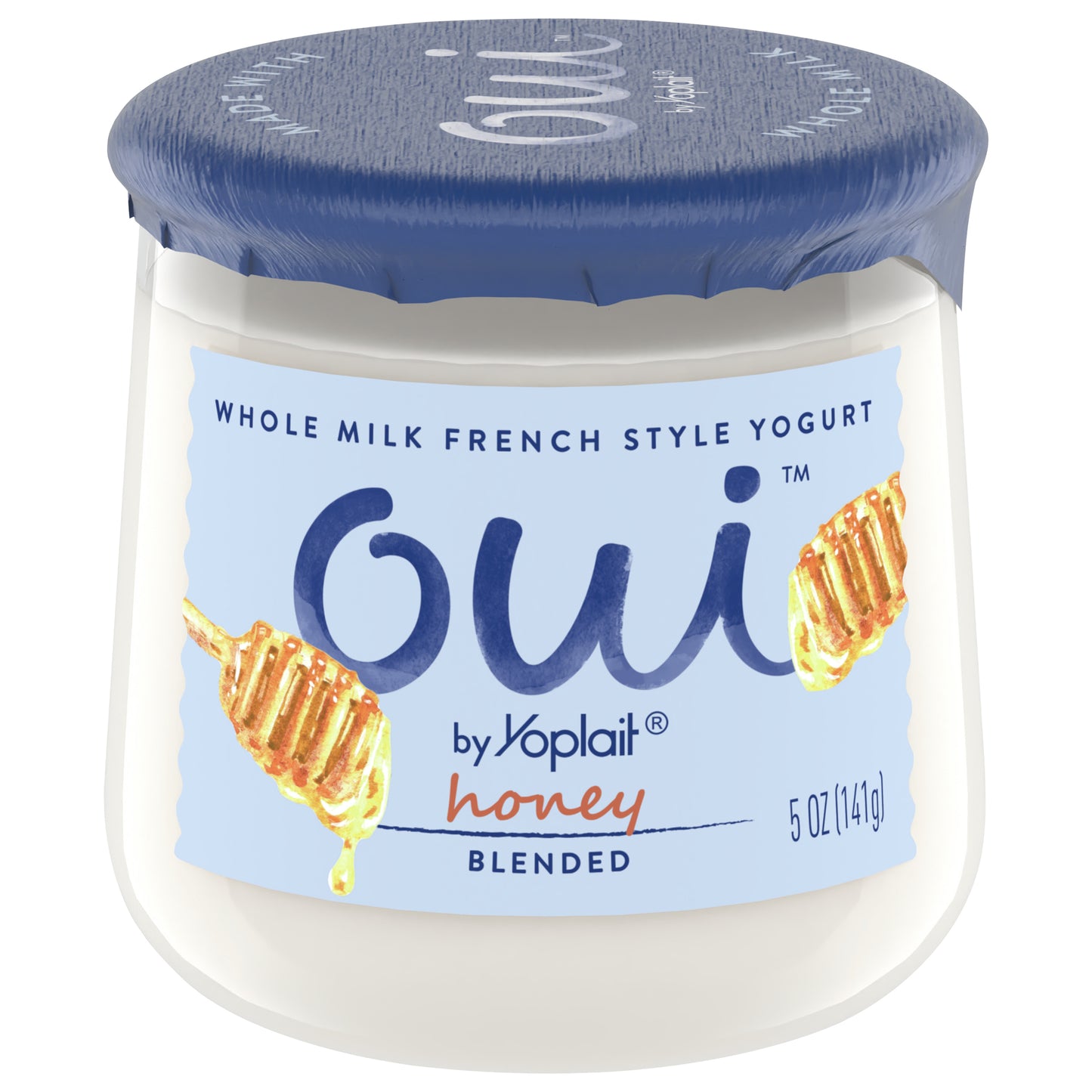 Oui by Yoplait French Style Honey Whole Milk Yogurt, 5 OZ Jar