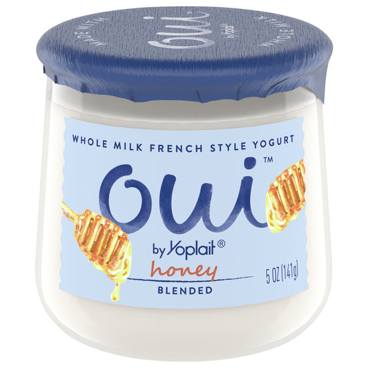 Oui by Yoplait French Style Honey Whole Milk Yogurt, 5 OZ Jar