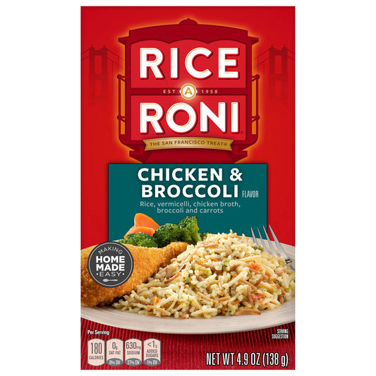 Rice A Roni Rice Vermicelli Chicken & Broccoli Flavor 4.9 Oz