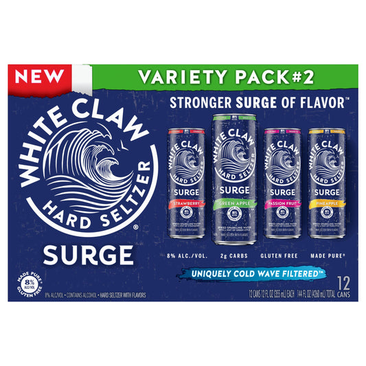 White Claw Hard Seltzer Surge VP2 12 Pack