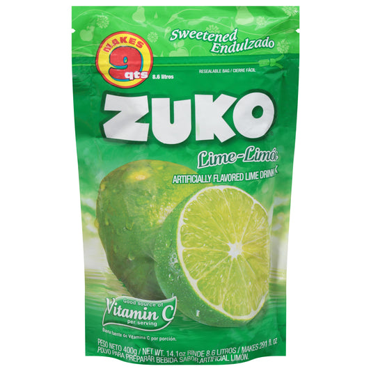 Zuko Lime-Limon Drink Mix 14.1 oz