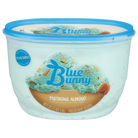 Blue Bunny Premium Pistachio Almond Frozen Dessert, 48 fl oz
