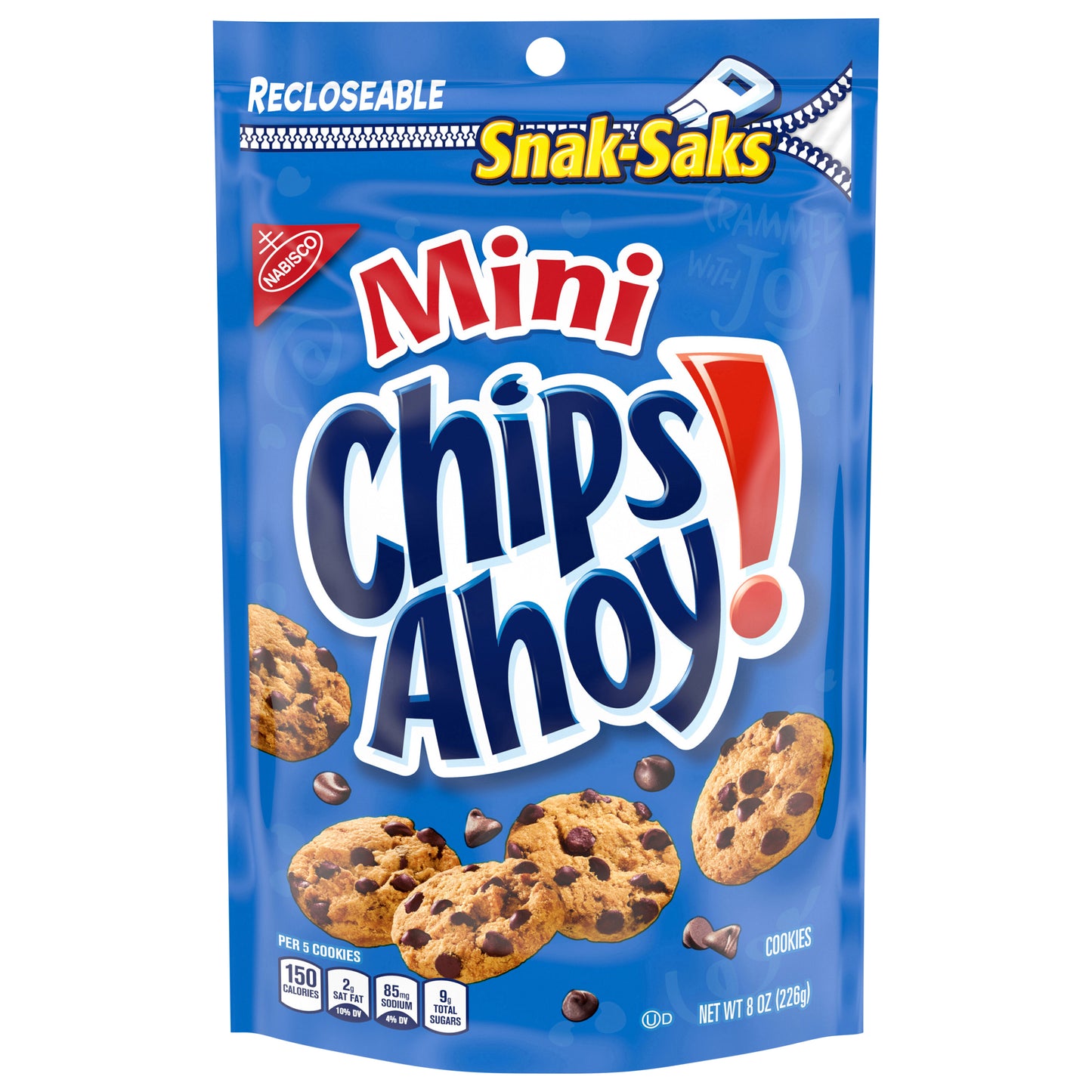 CHIPS AHOY! Mini Original Chocolate Chip Cookies, Snak-Saks, 8 oz