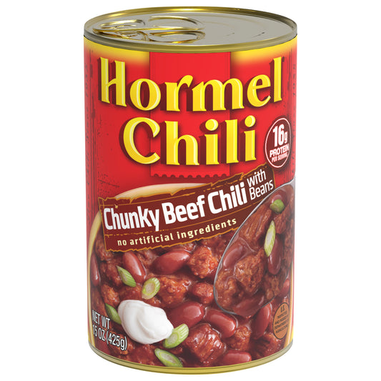 Hormel® Chunky Chili with Beef Beans 15 oz. Pull-Top Can