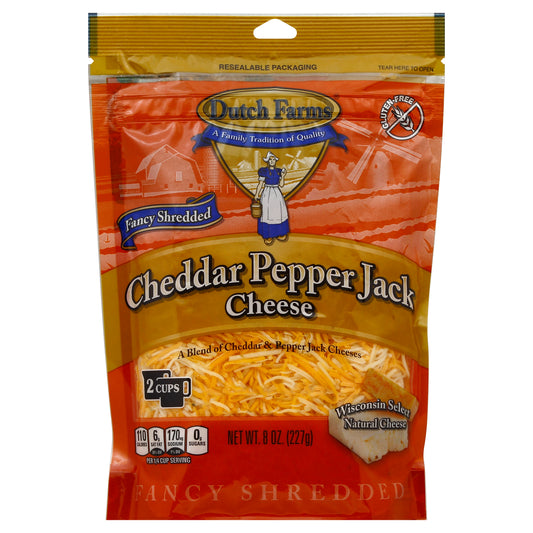 Dutch Farms Cheese 8 oz - Cheddar Pepper Jack Cheese