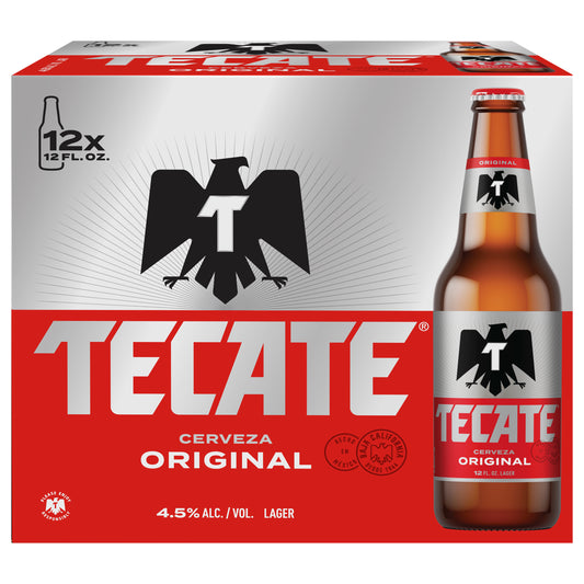 Tecate Original Lager Beer 12 - 12 fl oz Bottles