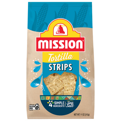 Mission Strips Tortilla Chips, 11 oz