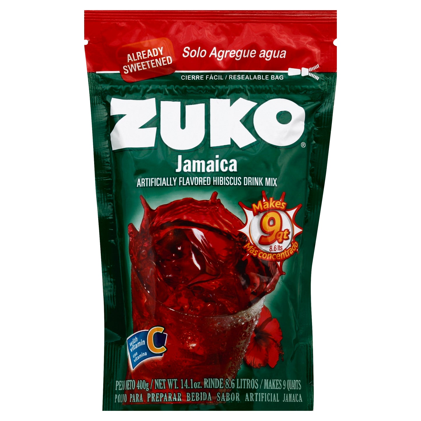 Zuko Drink Mix 14.1 oz - Jamaica