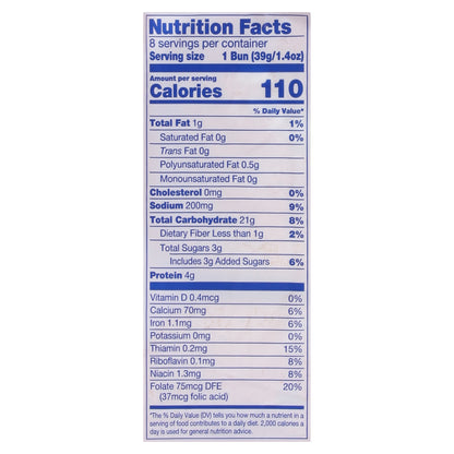 Oven Fresh Sliced Enriched Buns 8 ea