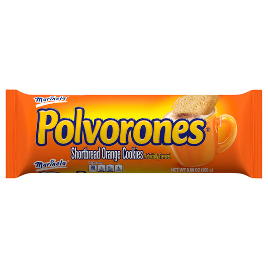 Marinela Polvorones Orange Shortbread Cookies, 9.88 oz