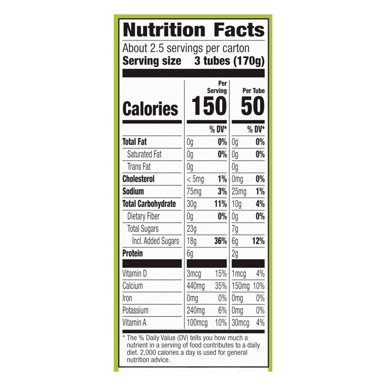 Go-GURT Strawberry Kids Fat Free Yogurt, Gluten Free, 2 oz Yogurt Tubes (8 Count)