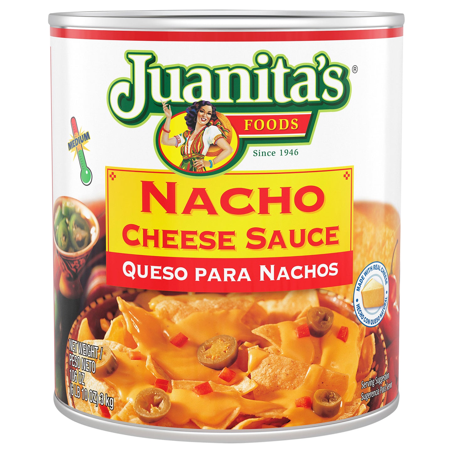 Juanita's Foods Nacho Cheese Sauce, 106 oz Can