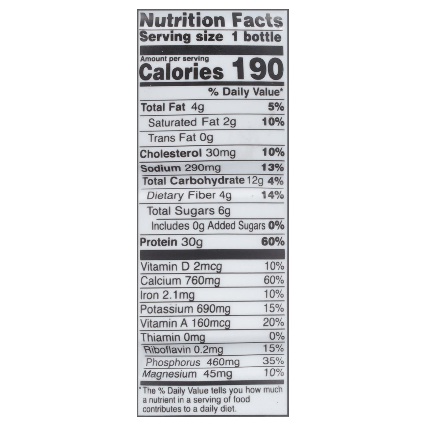 Shamrock Farms Rockin' Protein Builder Chocolate Protein Shake 12 fl oz