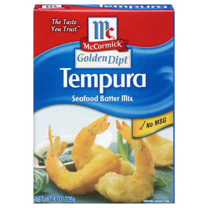 McCormick Golden Dipt Tempura Seafood Batter Mix 8 oz