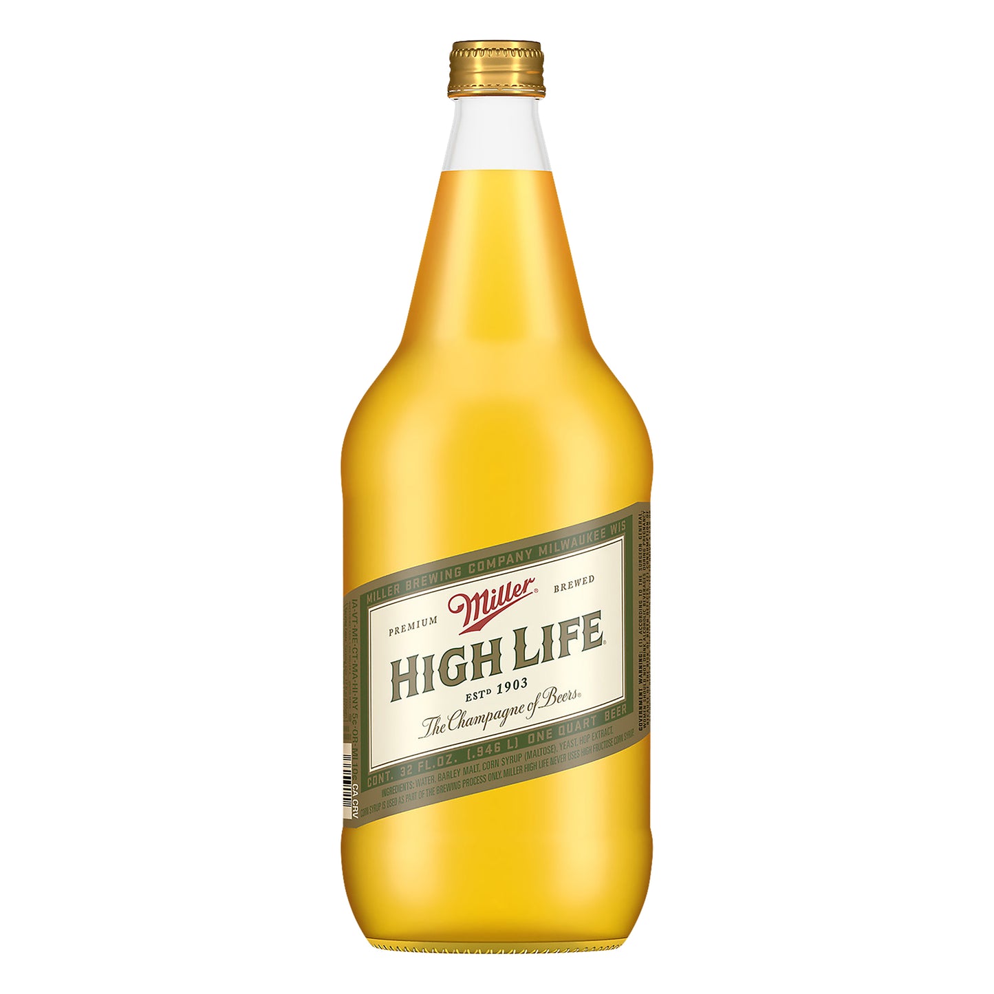 Miller High Life Beer 32 oz