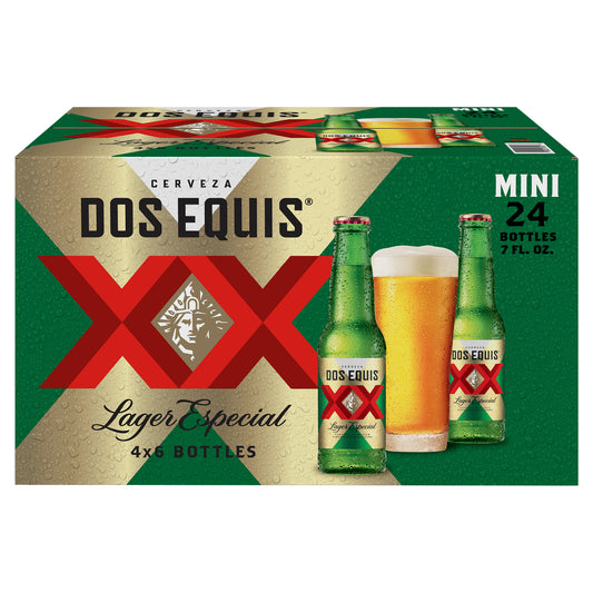 Dos Equis Mexican Lager Beer, 4x6 Pack, 7 fl oz Bottles
