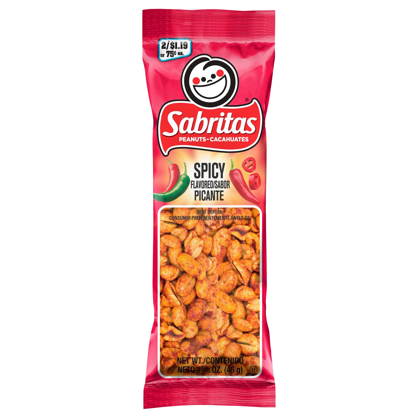 Sabritas Peanuts Spicy Flavored 1 5/8 Oz