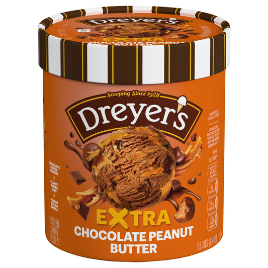 Dreyer’s Rocky Road Collection Chocolate Peanut Butter Park Ice Cream, 1.5 Qt