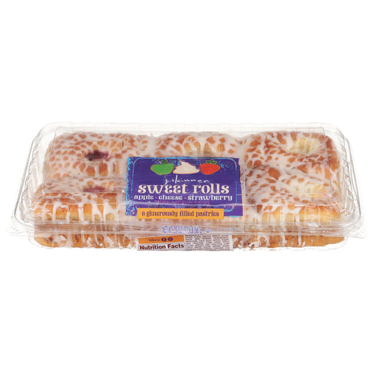 J. Skinner Apple/Cheese/Strawberry Sweet Rolls 6 ea