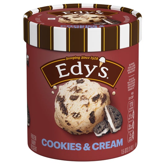 Edy’s/Dreyer’s Cookies & Cream, 1.5 Qt