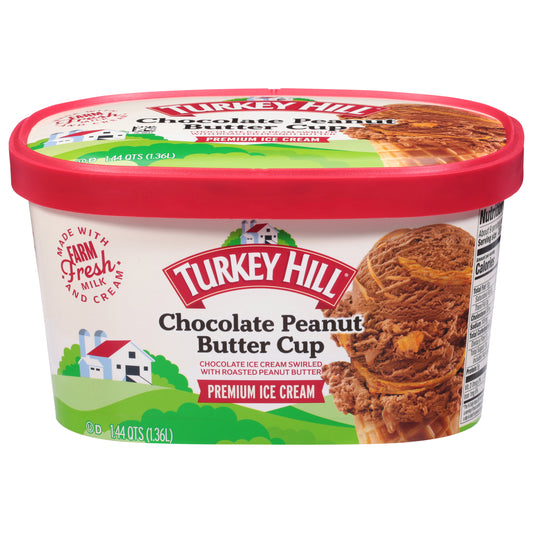 Turkey Hill Premium Chocolate Peanut Butter Cup Ice Cream 1.44 oz