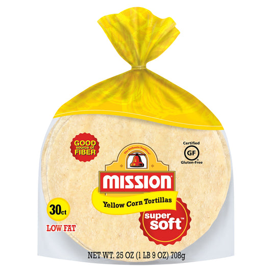 Mission Yellow Corn Tortillas, 30 Count