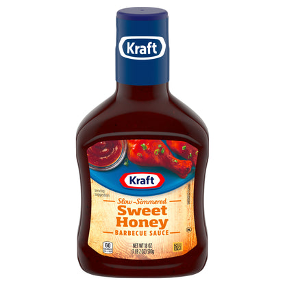 Kraft Sweet Honey Slow-Simmered Barbecue Sauce, 18 oz Bottle