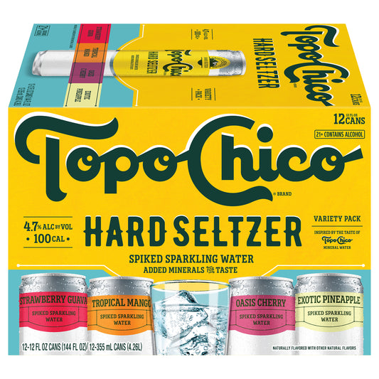 Topo Chico Assorted Hard Seltzer Variety Pack 12 - 12 fl oz Cans