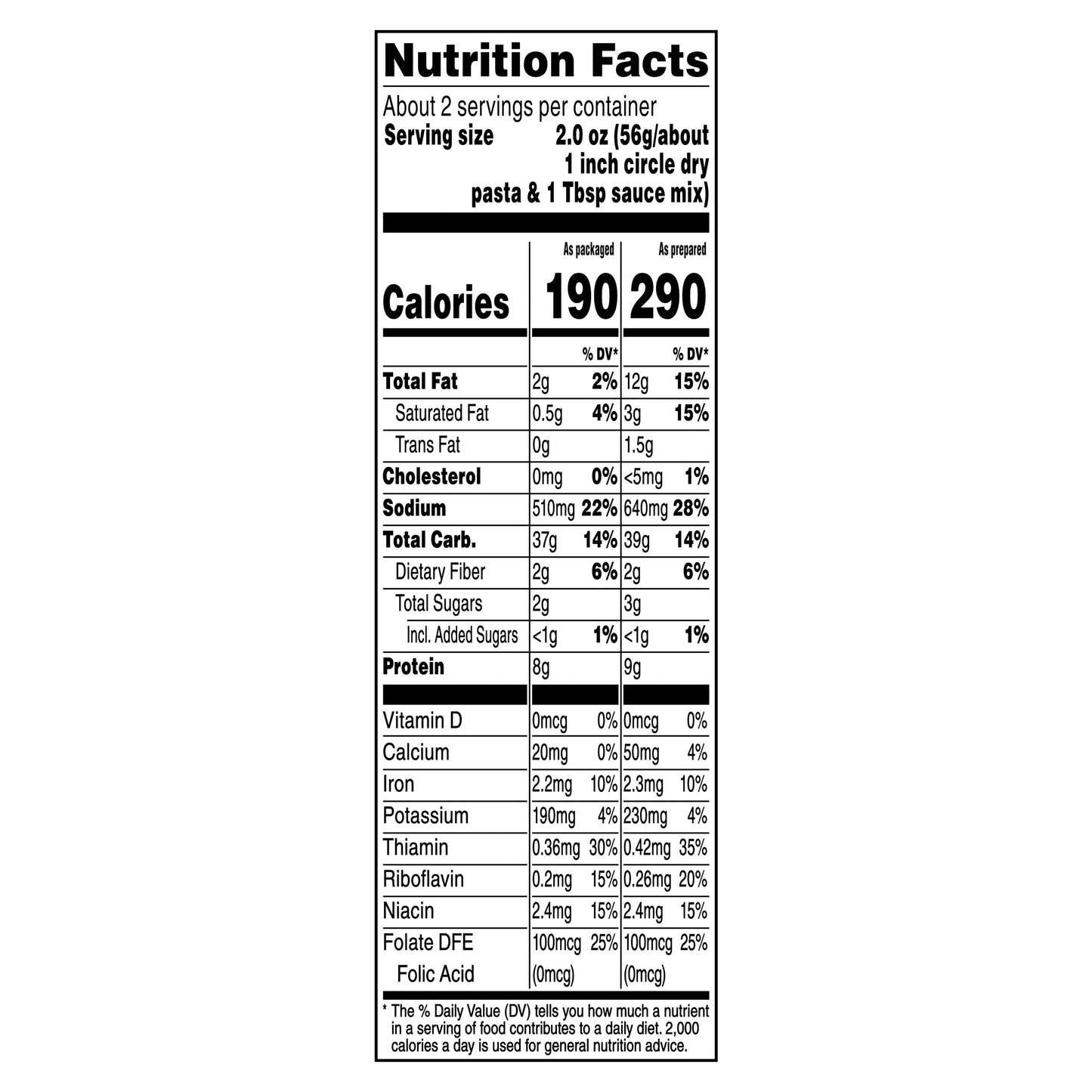 Pasta Roni Chicken & Broccoli Flavor 4.7 Oz