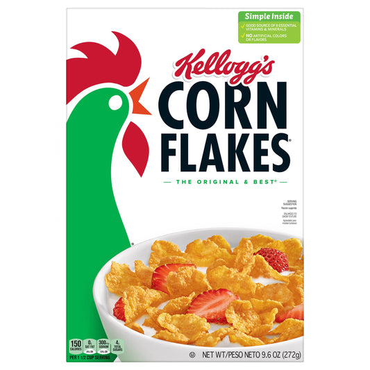 Kellogg's® Corn Flakes Original Breakfast Cereal - NET WT/PESO NETO 9.6 OZ (272g)