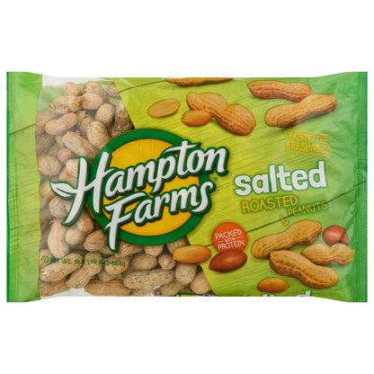 Hampton Farms Roasted Salted Peanuts 16 oz