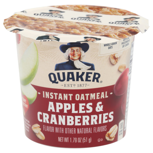 Quaker Apples & Cranberries Instant Oatmeal 1.79 oz