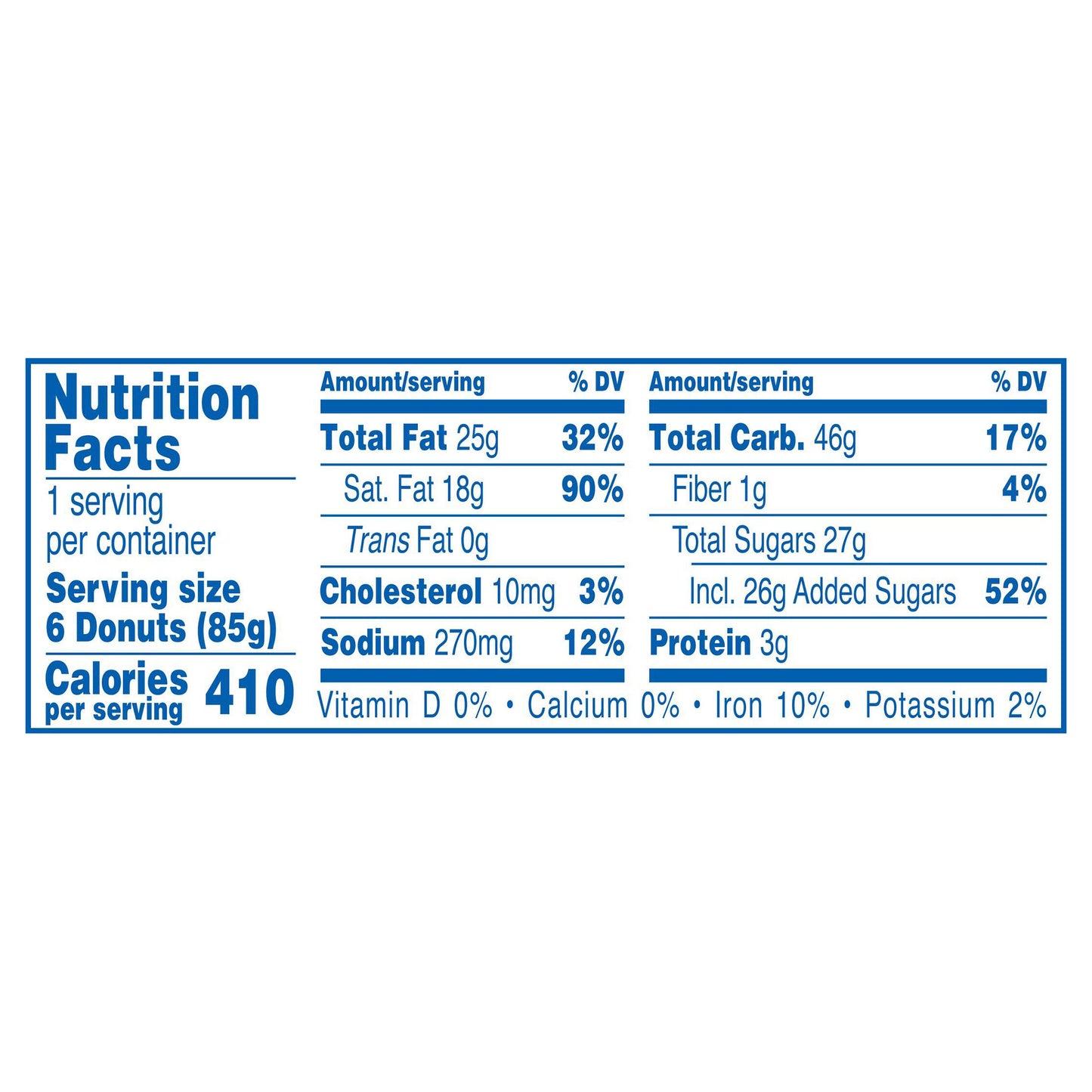 HOSTESS Frosted DONETTES Single Serve, 6 Count, 3 oz