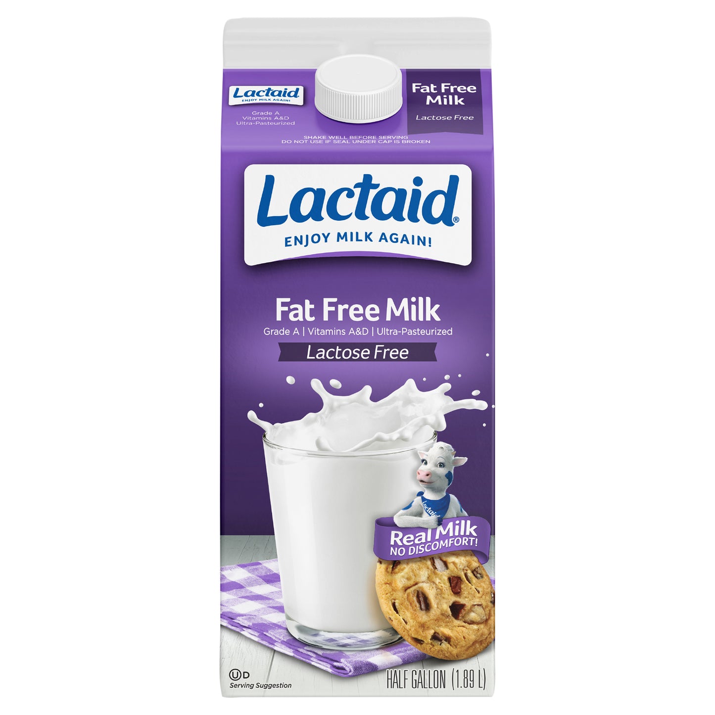 Lactaid Fat Free Milk, 64 oz