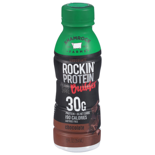 Shamrock Farms Rockin' Protein Builder Chocolate Protein Shake 12 fl oz