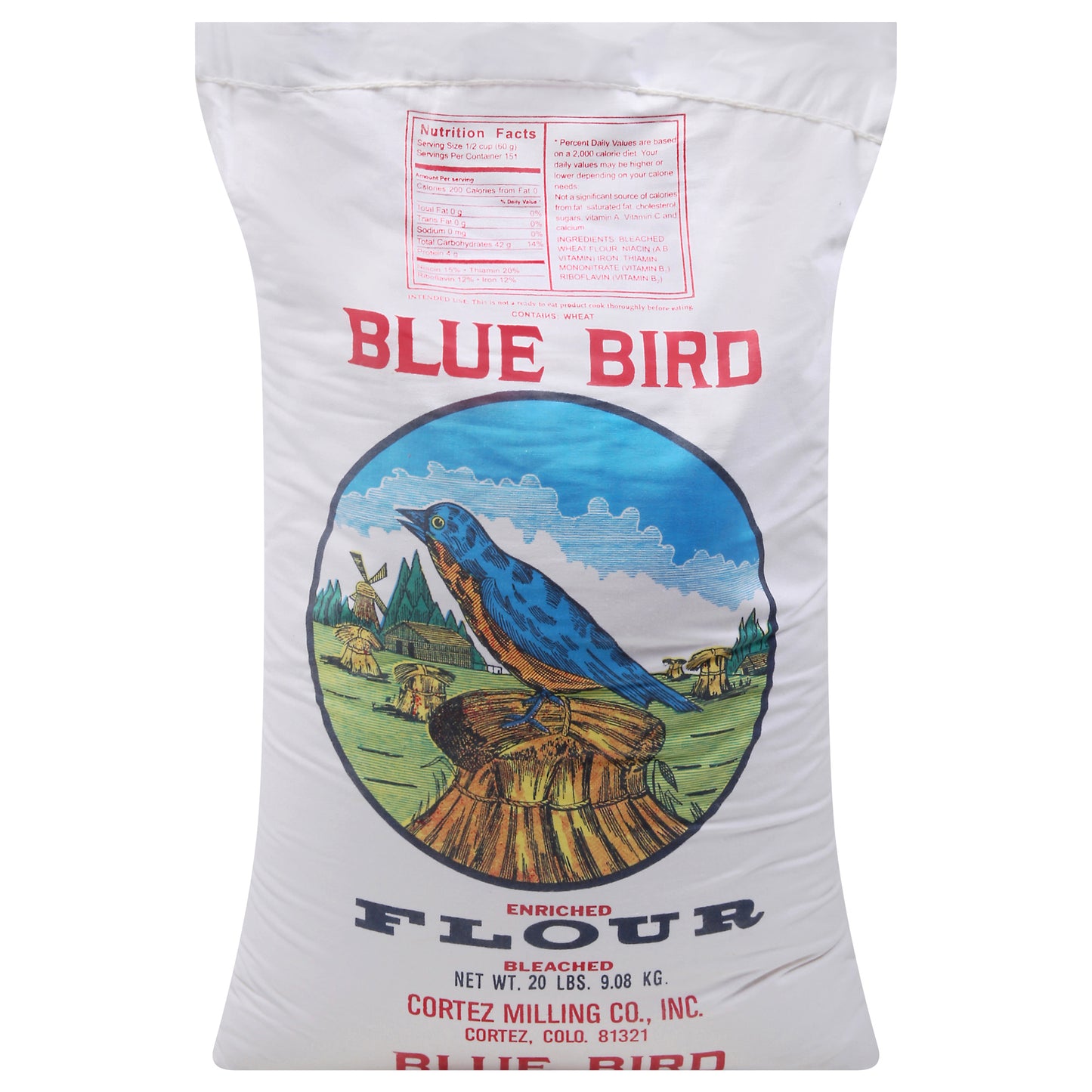 Blue Bird Bleached Enriched Flour 20 lb