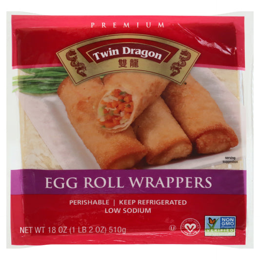 Twin Dragon Premium Egg Roll Wrappers 18 oz