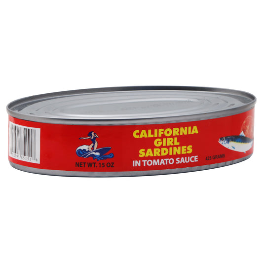 California Girl Sardines 15 oz - Tomato