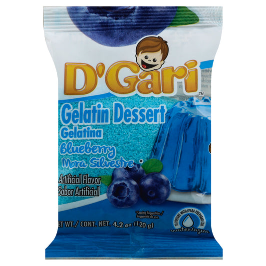 D'Gari Gelatin Dessert 4.2 oz - Blueberry