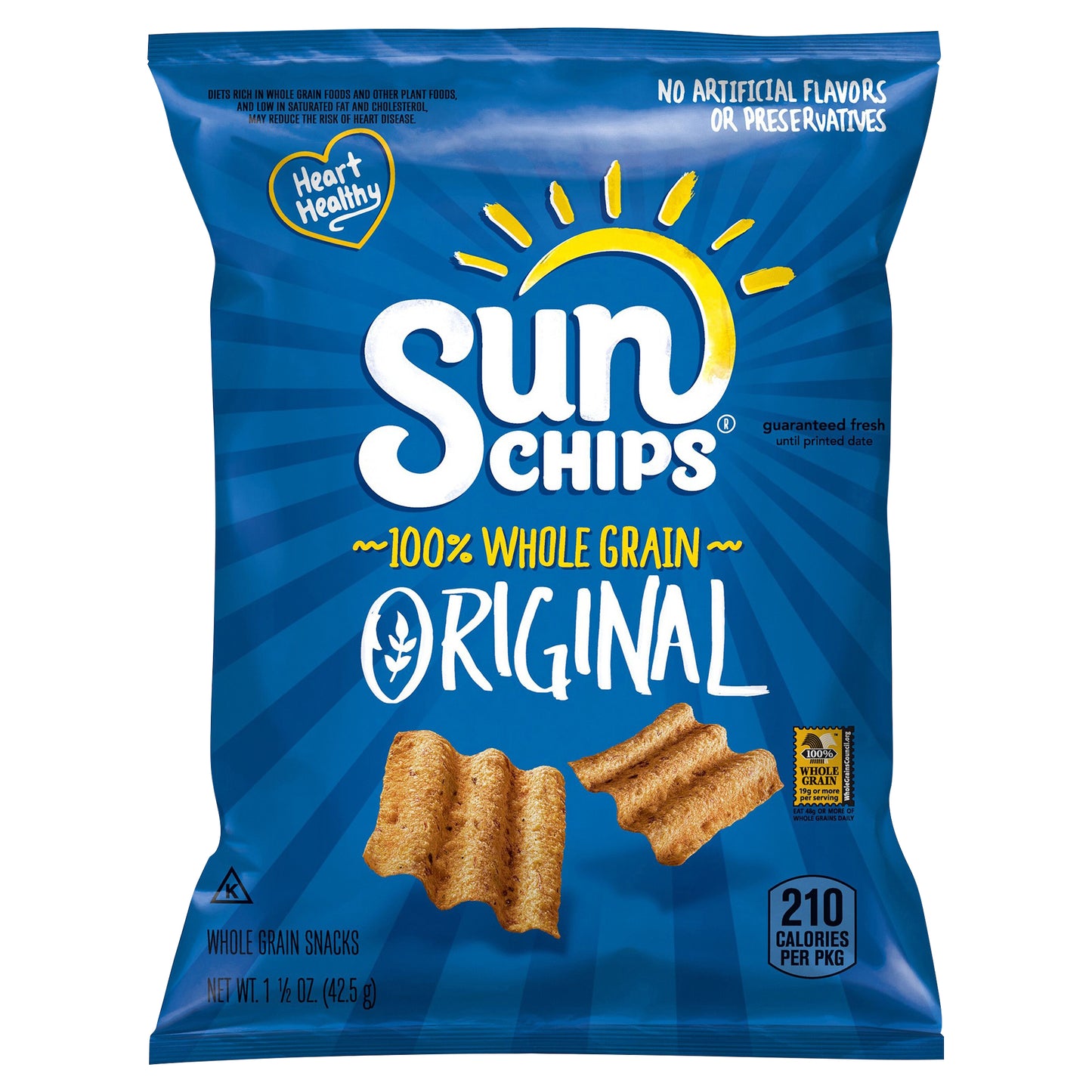 SunChips Whole Grain Snacks Original 1 1/2 Oz