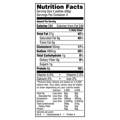 Jimmy Dean® Fully Cooked Original Pork Breakfast Sausage Patties, 8 Count