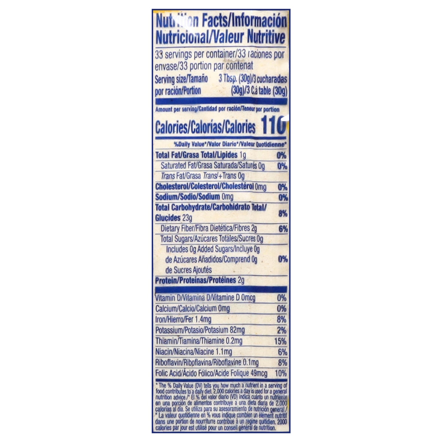 P.A.N. Pre-Cooked White Corn Meal 35.27 oz