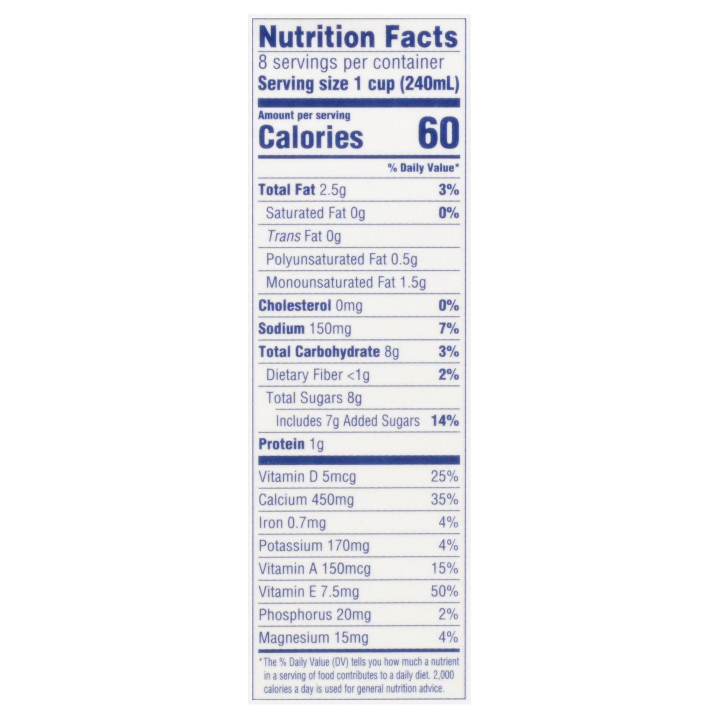 Almond Breeze Reduced Sugar Vanilla Almondmilk 0.5 gl