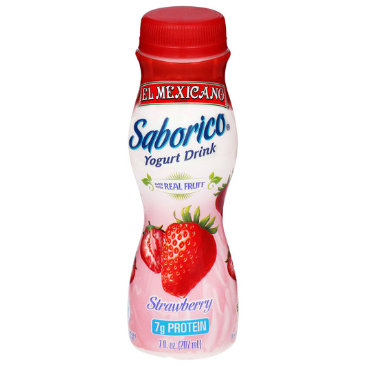 El Mexicano Saborico Strawberry Yogurt Drink 7 fl oz