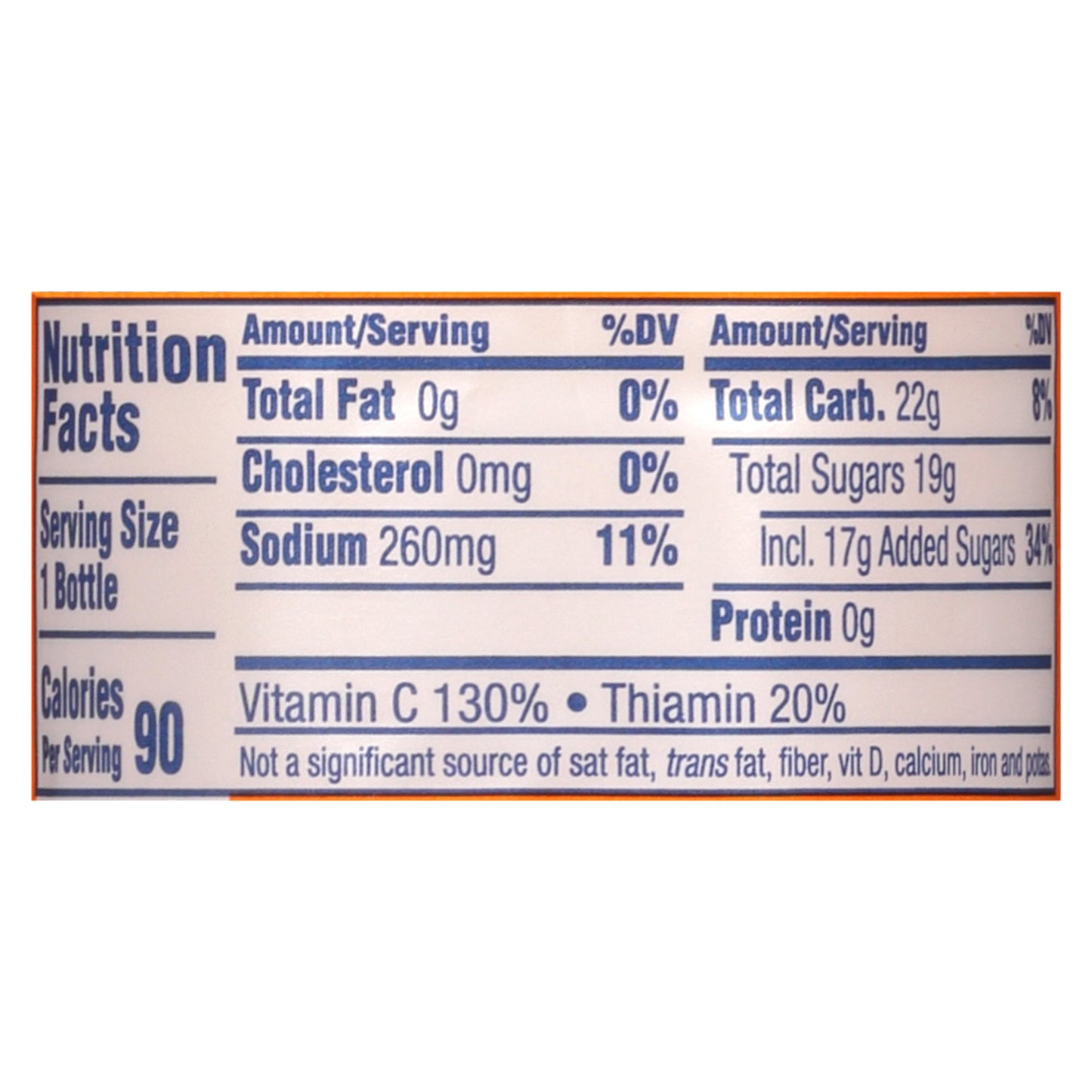Sunny D Tangy Original Juice 11.3 oz