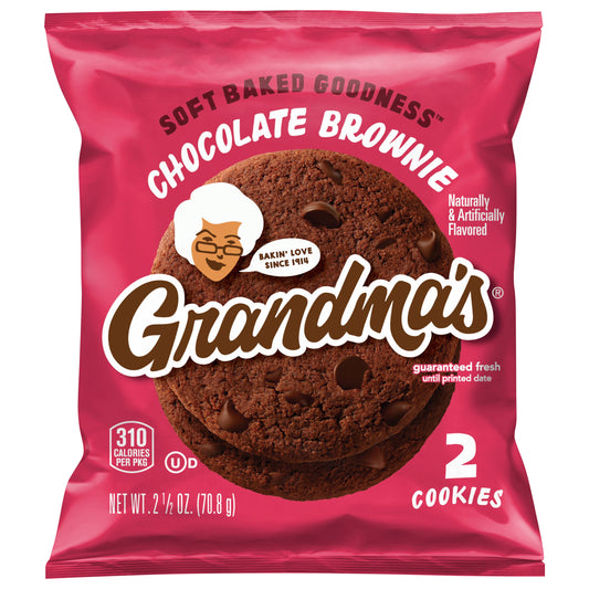Grandma's Cookies Chocolate Brownie Naturally & Artificially Flavored 2 1/2 Oz